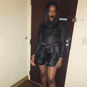 Long Sleeve Black Romper